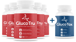 GlucoTru - 5 bottles + 1 Bonus + Shipping