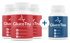 GlucoTru - 3 bottles + 1 Bonus