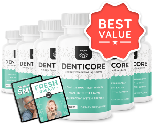 DentiCore - 6 Bottles + 2 Ebooks
