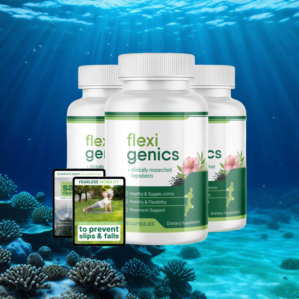 Flexigenics - 3 Bottles + 2  Ebooks