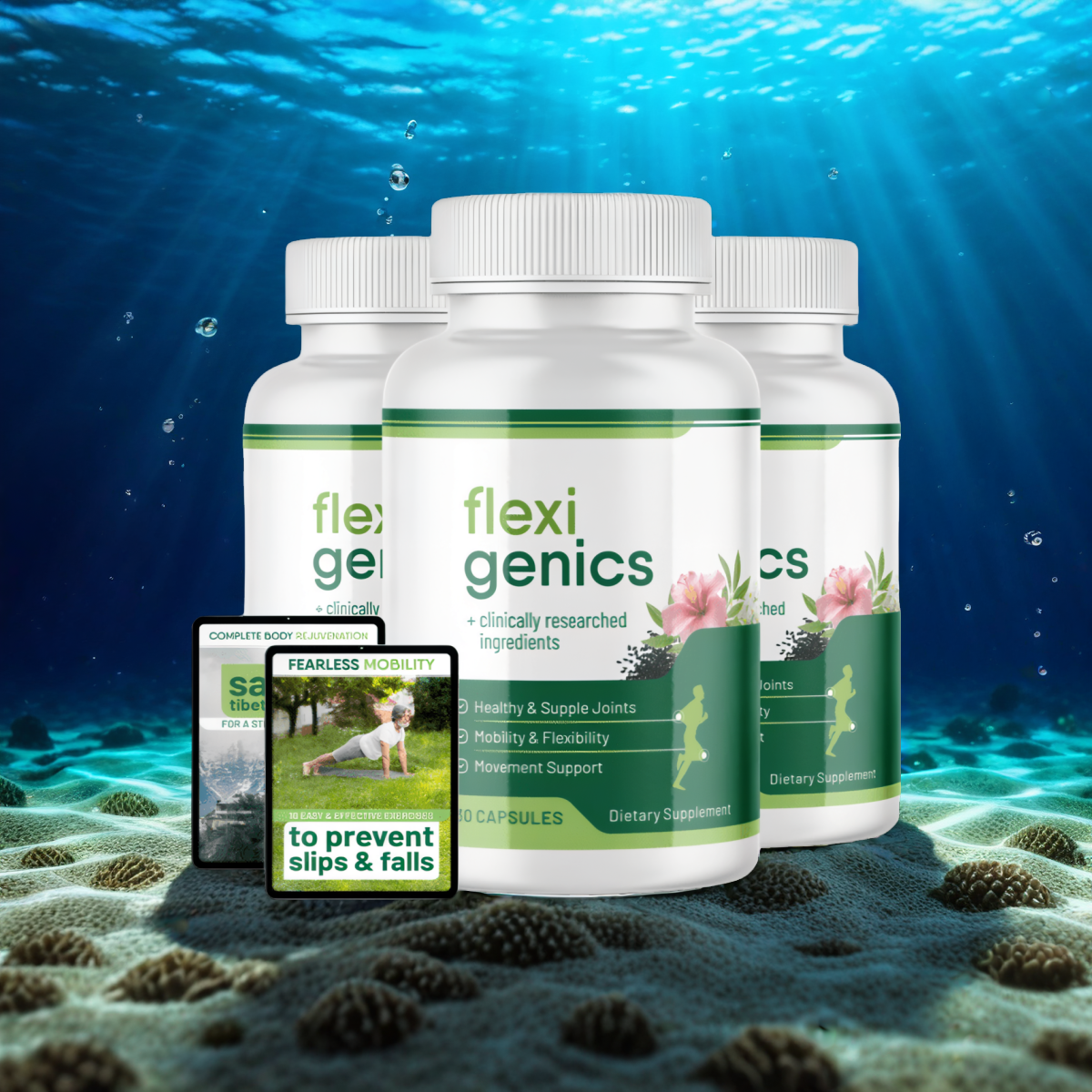 Flexigenics - 3 Bottles + 2  Ebooks